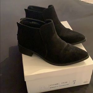 Black ankle boots